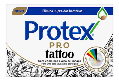 Sabonete Em Barra Protex Pro Tattoo Envoltório 80g