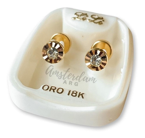 Abridores De Oro 18kt Marca Lili Piedra  109   .clock-time.