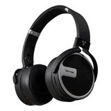 Audífonos Vorago Hpb-201 Bluetooth 3.5mm 10m Plata Negro