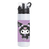 Botella  Kawai Kuromi Conejita Emo  Morado 750 Ml