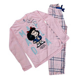 Pijamas Para Niñas Manga Larga Y Pantalón Largo