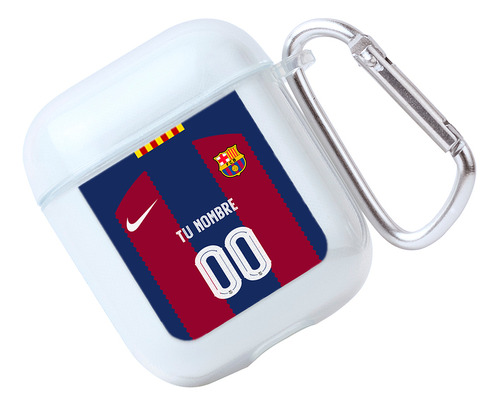 Funda Para AirPods Jersey Barcelona Local Con Tu Nombre