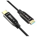 Postta Cable Hdmi De Fibra Óptica De 50 Pies Compatible Con 