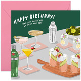 Tarjeta De Cumpleaños Divertida Para Mujer, Lets Get Drunk T