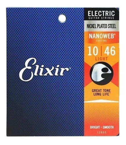 10-46 Elixir 12052 Cuerdas Para Guitarra Eléctrica 