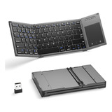 Teclado Bluetooth Plegable, Teclado Plegable Portátil Ina