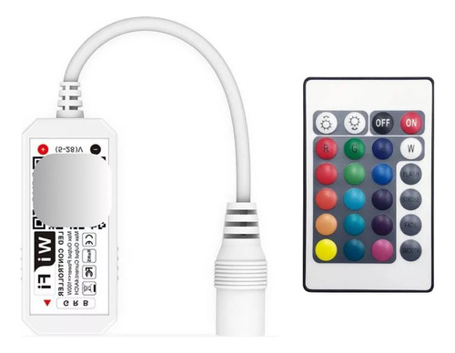 Controladora Rgb Wifi Para Tira Led Control Rf Google Alexa 