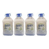 Pack 4 Deter. Briks Blanco Con Gel Activo  Perlado 20 Litros