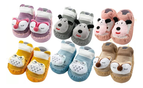 Pantumedias Calcetines Bebé Suelas Ecocuero Antideslizante