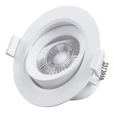 10 Focos Spot Led 7w Redondo Embutido Luz Fría-neutra-cálida