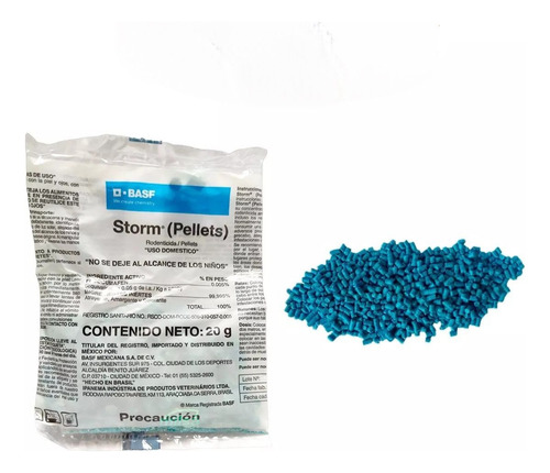 Storm Basf Rodenticida Veneno Para Ratas 20 Gramos (churro)