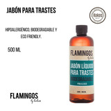 Jabón Líquido Trastes 500ml Flamingos By Kokos Biodegradable