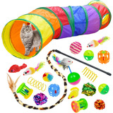 Malier Cat Toys Juego De Juguetes Para Gatitos, Túneles Pleg