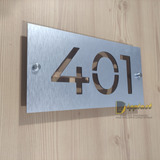 Número Residencial Aluminio Compuesto 29x15 Cms