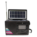 Radio Portátil Recargable Am Fm Con Panel Solar