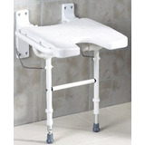 Asiento Ducha Baño Soporte Pared Rebatible Plegable Obeso