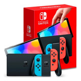 Nintendo Switch Oled 64gb Standar Rojo Neón, Azul Neón 