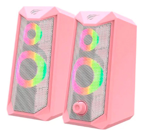 Parlantes Speakers Havit Hv-sk202 Led Rgb Woofer 10w Usb