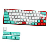 71 Chaves Coral Sea Keycaps Pbt Dye Sub Set Para Coreano