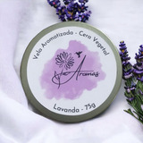 Vela Aromática De Lavanda Na Lata Decoração