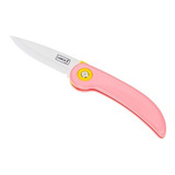 Lurch Cuchillo Navaja Ceramica Retractil Aleman Color Rosa Claro