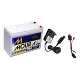 Bateria Moura Selada 12v 9ah + Chicote + Carregador 12v