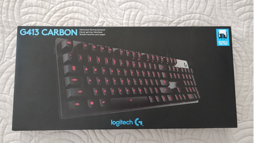 Logitech G413 Carbon Teclado Gamer Mecánico Tactile Switches