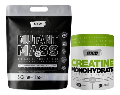 Mutant Mass 5 Kg + Creatina Monohidrato 300 Grs Star