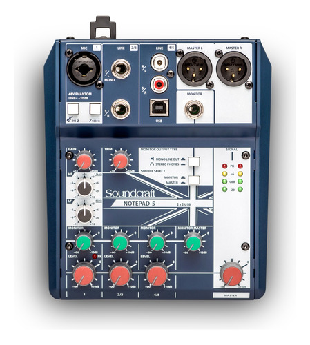 Placa De Sonido Consola Mixer Soundcraft Notepad 5