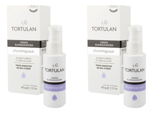 Tortulan Crema Blanqueadora Aclara Y Unifica Tono De Piel X2