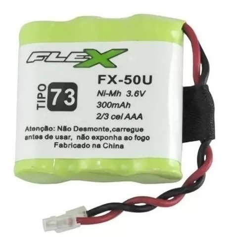 Bat Para Telefone Sem Fio 3,6v 300mah 2/3aaa