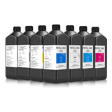 Tinta Uv Botella De 1 Litro Cyan Magenta Yellow Black White