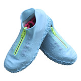 Cubrezapatos Impermeables Antideslizantes De Silicona Azul T