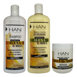 Shampoo+ Acondicionador+ Baño De Crema Han Avena Y Miel 500m
