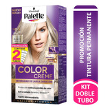 Tinte Palette Color Creme Permanente 10-1 Rubio Plata Cenizo