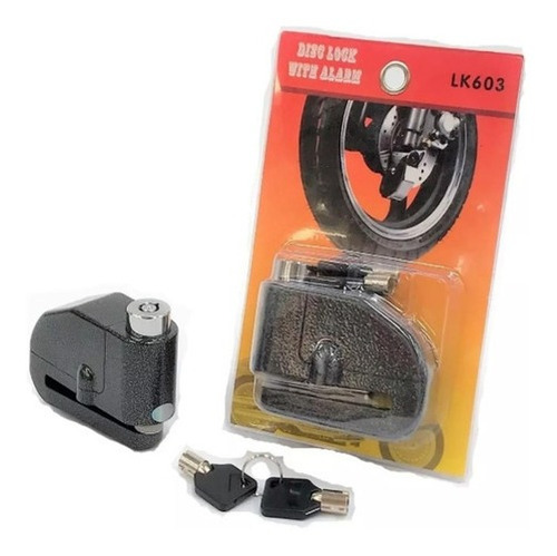 Candado Moto Alarma Freno De Disco Original Premium 2 Llaves