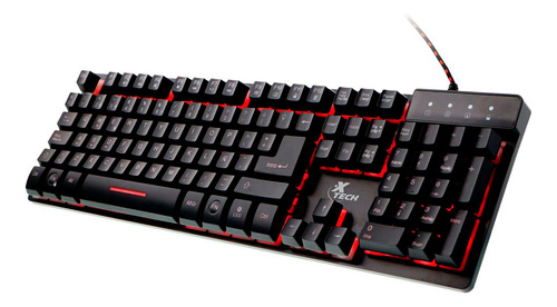 Teclado Xtech Xtk-520s Gaming (usb, Led 3 Colores)