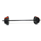 Kit Barra Y 17,5 Kg En Discos Con Manija Body Gimnasia Gmp