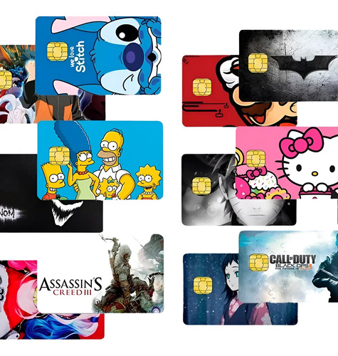 Sticker Cover Tarjeta Skin Divertida Calcomania Vinil F