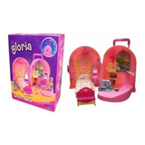 Maletin Casa Carrito Muñeca  Gloria Dormitorio Accesorios 