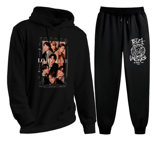 Conjunto Moletom Blusa E Calça Grupo Kpop Bangtan Universe