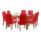 Jgo. De Comedor Barcelona 1400x1400 S/cadiz Pu Rojo