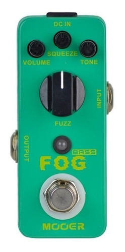Mooer Fog Pedal De Fuzz Para Bajo Color Verde Claro