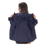 Campera Con Capucha Rompevientos Femenina Impermeable Lluvia