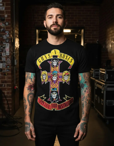 Playera Rock Guns And Roses | Meses sin interés