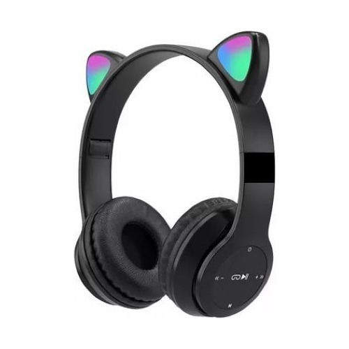 Audifonos Orejas De Gato Diadema Bluetooth Luz Led