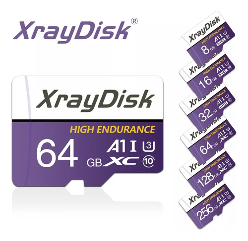 Cartão Micro Sd 64gb Xraydisk Classe 10 High Endurence