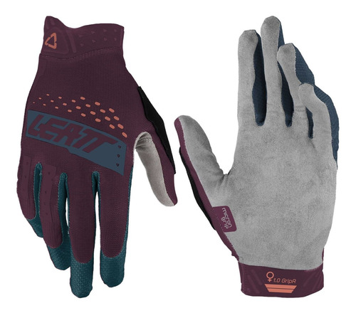 Guantes Ciclismo Mtb Leatt - 1.0 Gripr - Mujer Dusk