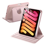 Jetech Funda Giratoria P/ iPad Mini 6 (mod 2021 De 8,3) Rosa