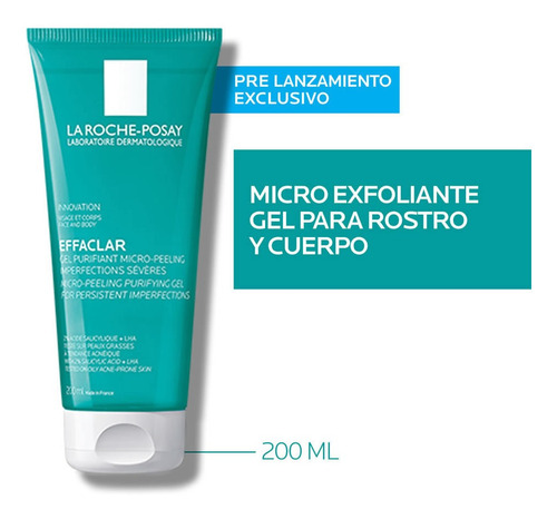 Gel Purificador Effaclar Exfoliante La Roche-posay X 200 Ml